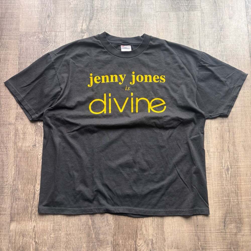 Vintage 1997 Jenny Jones is Divine Pendulum Records Promo T-Shirt